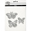 Stans- en embossing mallen, vlinders, afm 5x4,5+6,5x5+8x4,5 cm, 1 stuk