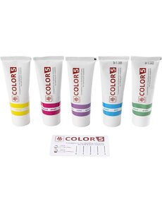  Zeepverf, diverse kleuren, 5x30 gr/ 1 doos