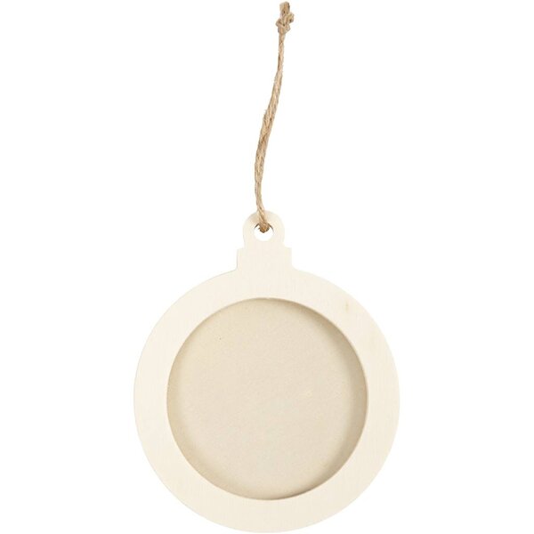 Creativ Company Lijst, hangende decoraties, D: 0,5 cm, d 8 cm, 3 stuk/ 1 doos