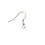 Oorbelhaaken, L: 18 mm, zilver, 10 stuk/ 1 doos