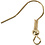 Creativ Company Oorbelhaaken, L: 18 mm, goud, 10 stuk/ 1 doos