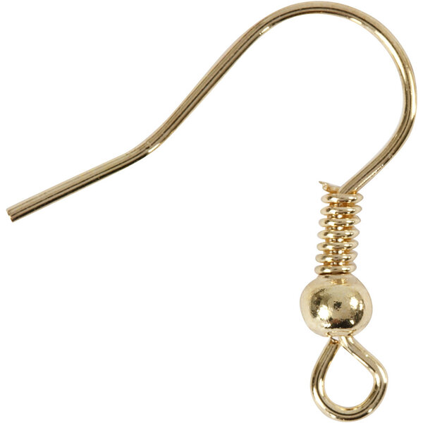 Creativ Company Oorbelhaaken, L: 18 mm, goud, 10 stuk/ 1 doos
