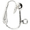 Creativ Company Clip-on oorbellen, L: 16,5 mm, B: 1,5 mm, gatgrootte 1,6 mm, verzilverd, 40 stuk/ 1 doos