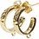 Creativ Company Grote oorbellen met oog, d 15 mm, dikte 3 mm, verguld, 2x2 paar/ 1 doos
