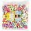 NABBI Strijkkralen, afm 10x10 mm, gatgrootte 5,5 mm, JUMBO, pastelkleuren, 1000 div/ 1 doos