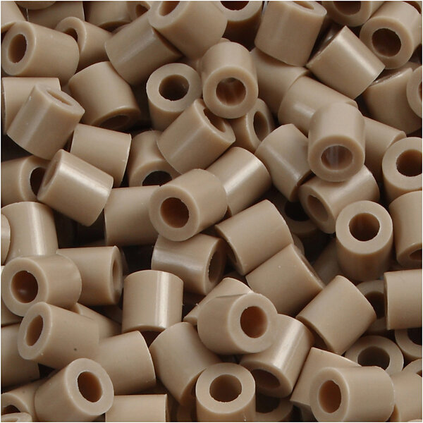 NABBI Foto kralen, afm 5x5 mm, gatgrootte 2,5 mm, medium, beige (6), 1100 stuk/ 1 doos