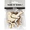 Creativ Company Vogel, H: 9 cm, B: 6,5 cm, 5 stuk/ 1 doos