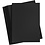 Creativ Company Gekleurd Karton, A5, vel 148x210 mm, 200 gr, zwart, 100 vel/ 1 doos