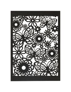 Creativ Company Patroonkarton, vel 10,5x15 cm, 200 gr, zwart, 10 stuk/ 1 doos