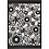 Creativ Company Patroonkarton, vel 10,5x15 cm, 200 gr, zwart, 10 stuk/ 1 doos