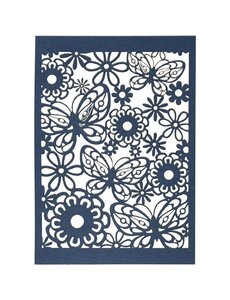 Creativ Company Patroonkarton, vel 10,5x15 cm, 200 gr, blauw, 10 stuk/ 1 doos