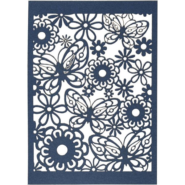 Creativ Company Patroonkarton, vel 10,5x15 cm, 200 gr, blauw, 10 stuk/ 1 doos