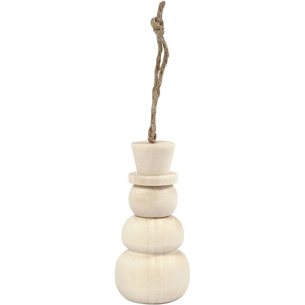 Creativ Company Sneeuwpop, H: 7,8 cm, d 3,3 cm, 1 stuk