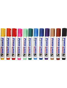  Whiteboard stiften, lijndikte 4 mm, diverse kleuren, 12 stuk/ 1 doos