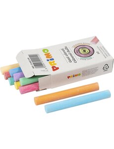 PRIMO Schoolbordkrijt, L: 8 cm, d 10 mm, 10x10 stuk/ 1 doos
