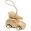Creativ Company Auto met kerstboom, H: 6 cm, L: 6 cm, B: 3,5 cm, 1 stuk