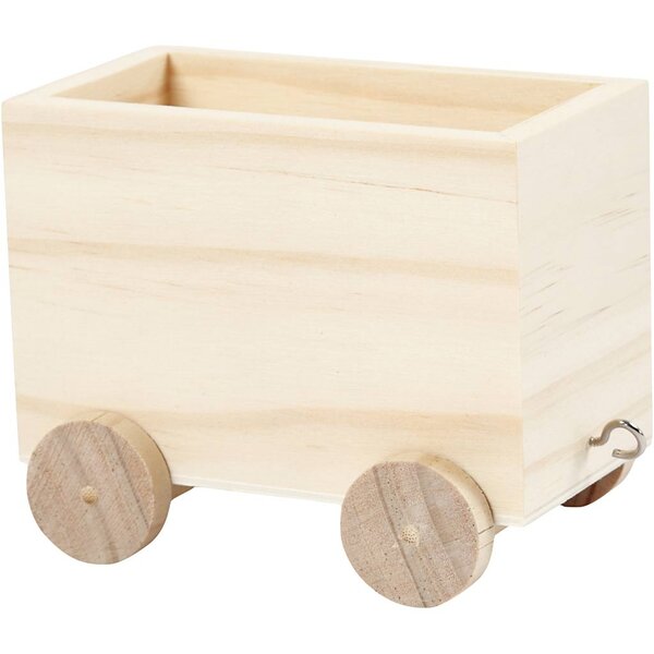Creativ Company Treinwagon, H: 8 cm, L: 9,5 cm, B: 6,5 cm, 1 stuk