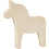 Creativ Company Paard, H: 13 cm, B: 12 cm, 1 stuk