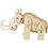 Creativ Company 3D Puzzel, mammoet, afm 19x8,5x11 cm, 1 stuk