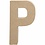 Creativ Company Letter, P, H: 20,5 cm, B: 11,4 cm, dikte 2,5 cm, 1 stuk