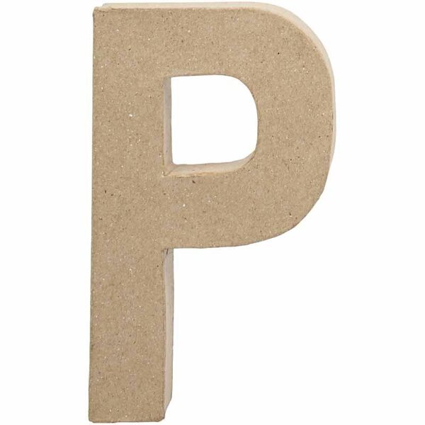 Creativ Company Letter, P, H: 20,5 cm, B: 11,4 cm, dikte 2,5 cm, 1 stuk