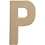 Creativ Company Letter, P, H: 20,5 cm, B: 11,4 cm, dikte 2,5 cm, 1 stuk