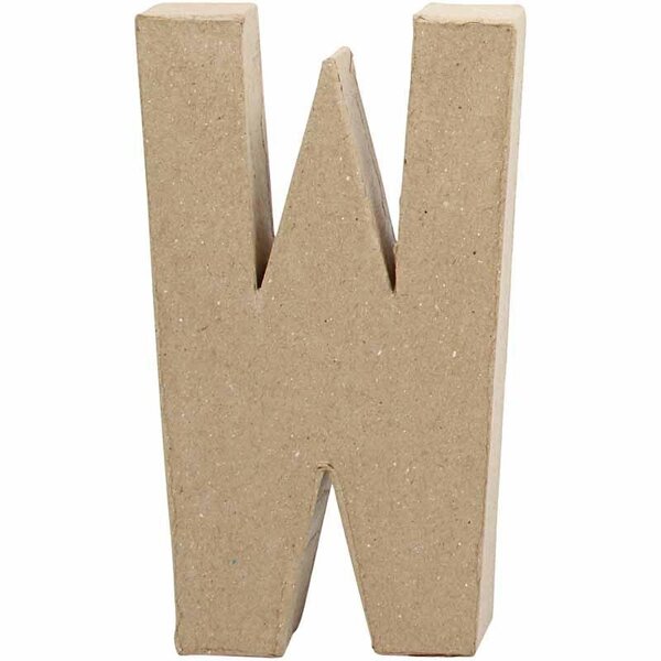 Creativ Company Letter, W, H: 20,3 cm, B: 11,4 cm, dikte 2,5 cm, 1 stuk