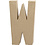 Creativ Company Letter, W, H: 20,3 cm, B: 11,4 cm, dikte 2,5 cm, 1 stuk