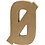 Creativ Company Letter, Ø, H: 20,5 cm, B: 14,5 cm, dikte 2,5 cm, 1 stuk
