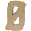 Creativ Company Letter, Ø, H: 20,5 cm, B: 14,5 cm, dikte 2,5 cm, 1 stuk