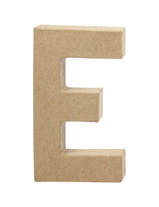 Creativ Company Letter, E, H: 20,5 cm, B: 11,5 cm, dikte 2,5 cm, 1 stuk
