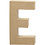 Creativ Company Letter, E, H: 20,5 cm, B: 11,5 cm, dikte 2,5 cm, 1 stuk