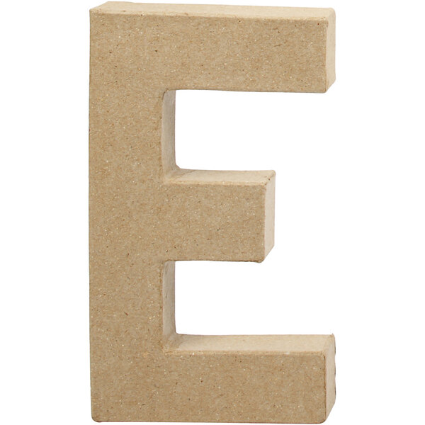 Creativ Company Letter, E, H: 20,5 cm, B: 11,5 cm, dikte 2,5 cm, 1 stuk