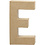 Creativ Company Letter, E, H: 20,5 cm, B: 11,5 cm, dikte 2,5 cm, 1 stuk