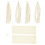 Creativ Company Tassels, afm 12x35 cm, 14 gr, off-white, 12 stuk/ 1 doos
