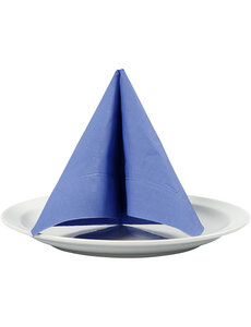 Creativ Company Servetten, witte achterkant, afm 33x33 cm, lichtblauw, 20 stuk/ 1 doos