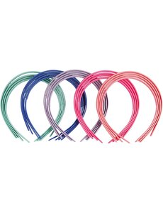  Haarbanden, B: 8 mm, diverse kleuren, 20 stuk/ 1 doos