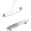 Creativ Company Sierspeld, L: 6 cm, B: 6 mm, verzilverd, 20 stuk/ 1 doos