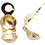Creativ Company Kalot, L: 8 mm, d 3 mm, verguld, 20 stuk/ 1 doos