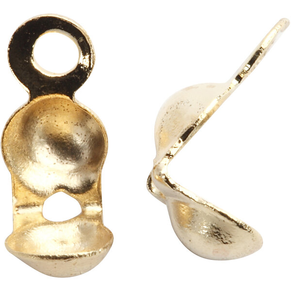 Creativ Company Kalot, L: 8 mm, d 3 mm, verguld, 20 stuk/ 1 doos