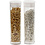 Creativ Company Rocailles, d 1,7 mm, afm 15/0, gatgrootte 0,5-0,8 mm, goud, zilver, 2x7 gr/ 1 doos