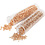 Creativ Company Rocailles, d 1,7 mm, afm 15/0, gatgrootte 0,5-0,8 mm, peach, light peach, 2x7 gr/ 1 doos