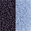 Creativ Company Rocailles, d 1,7 mm, afm 15/0, gatgrootte 0,5-0,8 mm, lichtblauw, donkerblauw, 2x7 gr/ 1 doos