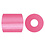 NABBI Foto kralen, afm 5x5 mm, gatgrootte 2,5 mm, medium, antiek roze (25), 1100 stuk/ 1 doos