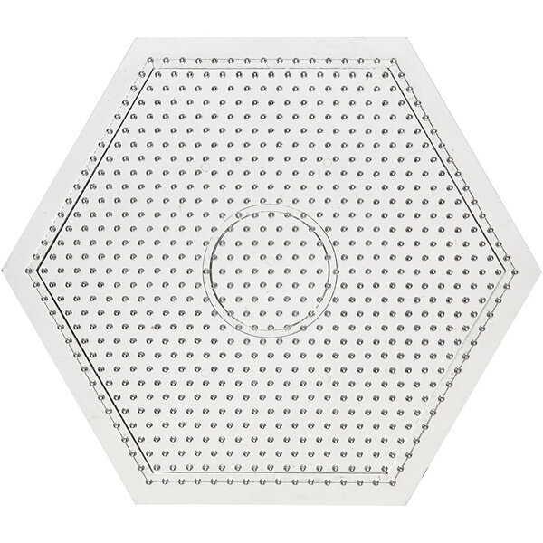 Creativ Company Onderplaat, grote zeskant, afm 15x15 cm, medium, helder, 1 stuk