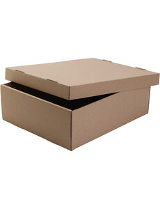  Schoolkist met deksel, afm 39,5x32,5x12,5 cm, 1 stuk