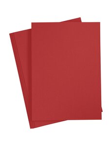 Creativ Company Papier, A4, vel 210x297 mm, 80 gr, rood, 20 stuk/ 1 doos