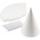 Creativ Company Kegel, H: 23 cm, d 16,5 cm, 230 gr, wit, 50 stuk/ 1 doos