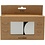 Creativ Company Blikje, Cirkel en vierkant, H: 3-4,5 cm, d 6,5+7,5 cm, afm 7x7+8,5x8,5 cm, grey metal, 4 stuk/ 1 doos