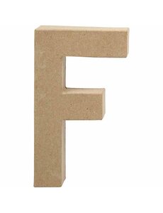 Creativ Company Letter, F , H: 20,5 cm, B: 11,6 cm, dikte 2,5 cm, 1 stuk
